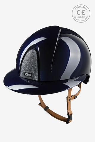 Ridhjälm Smart NOVA Metal Polish Polo Star Beige Strap Blå/Silver