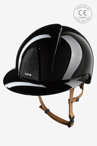 Ridhjälm Smart NOVA Metal Polish Polo Star Beige Strap Svart/Svart