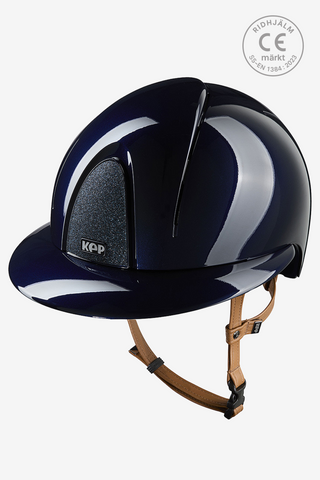 Ridhjälm Smart NOVA Metal Polish Polo Star Beige Strap Blå/Blå