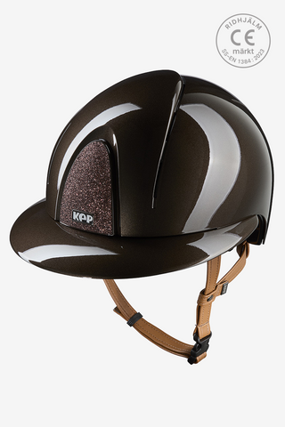 Ridhjälm Smart NOVA Metal Polish Polo Star Beige Strap Brun/Brun