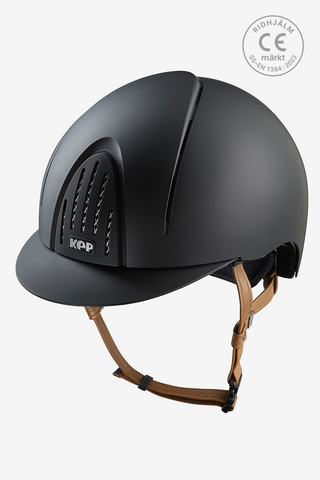 Ridhjälm Smart NOVA Matt Beige Strap Svart