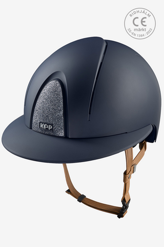 Ridhjälm Smart NOVA Matt Star Polo Beige Strap Blå/Silver