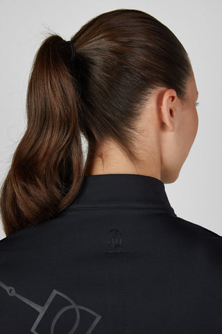 Eskadron Tröja Half-Zip Heritage 26/27 Black detalj av rygglogotyp