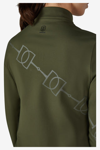 Eskadron Tröja Half-Zip Heritage 26/27 Deep Moss detalj av ryggtryck