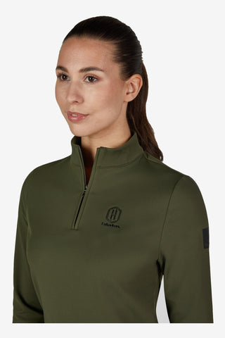 Eskadron Tröja Half-Zip Heritage 26/27 Deep Moss på modell