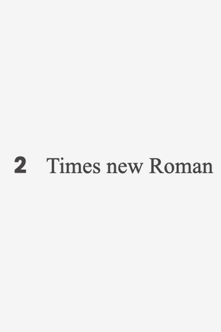 Kentucky Graveerlettertype - Times New Roman
