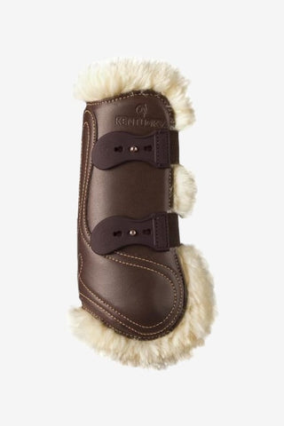 Kentucky Horsewear Sheepskin Leather Tendon Boots Elastic