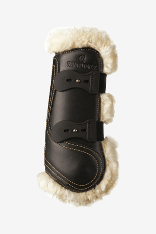 Kentucky Horsewear Sheepskin Leather Tendon Boots Elastic