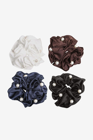 SD Design Satin Pearl Scrunchie