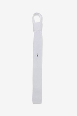 Stickad Slips Vit