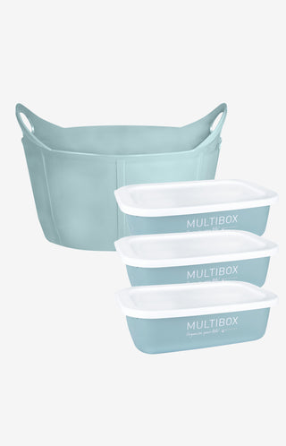 Utfodringspaket Foderhinkar Turkos